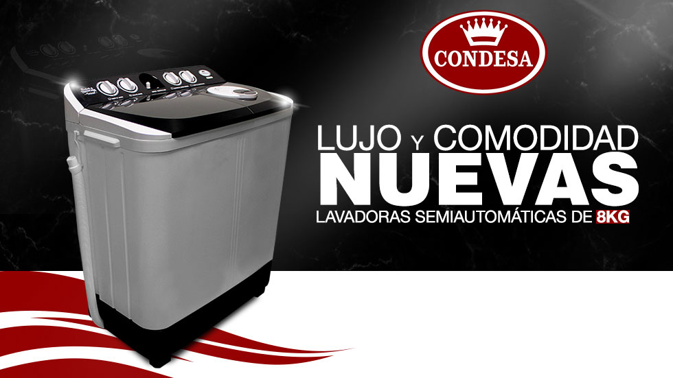 lavadoras semiautomáticas de Condesa